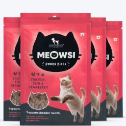 Meowsi Chicken, Fish & Cranberry Power Bites Cat Treats 50g