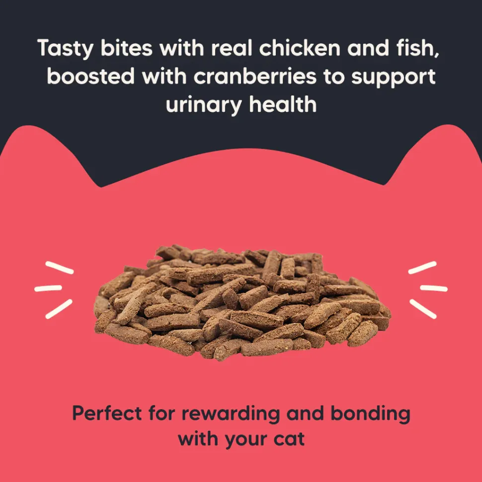 Meowsi Chicken, Fish & Cranberry Power Bites Cat Treats 50g