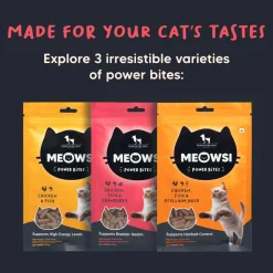 Meowsi Chicken, Fish & Cranberry Power Bites Cat Treats 50g