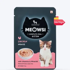 Meowsi Chicken Mousse Wet Food for Kittens 70g