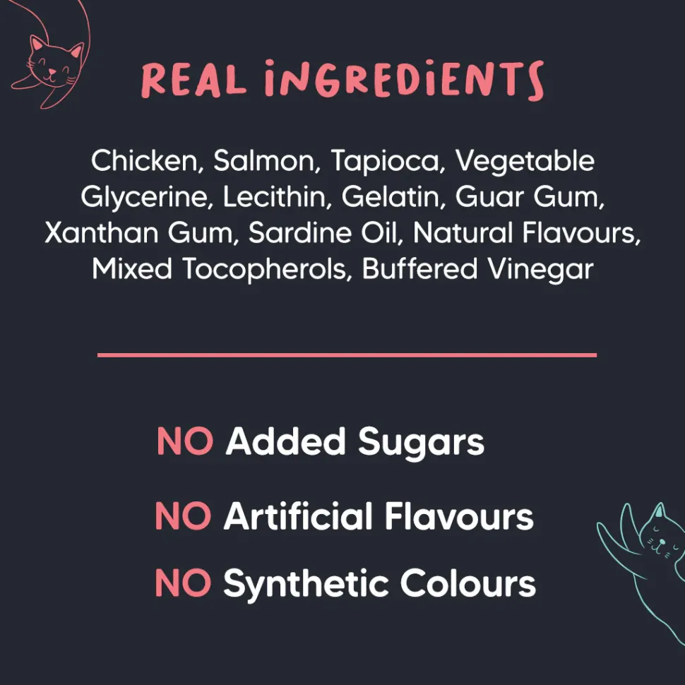 Meowsi Salmon & Chicken Soft Cat Treats High-Protein 50g