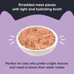 Meowsi Tuna & Chicken in Broth Wet Cat Food Grain-Free 80g