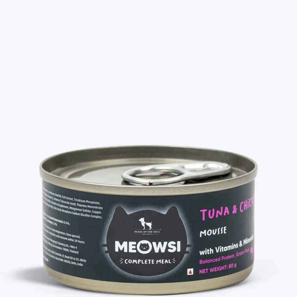 Meowsi Tuna & Chicken Mousse Canned Wet Cat Food 80g