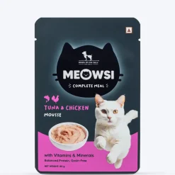 Meowsi Tuna & Chicken Mousse Wet Cat Food Grain-Free 80g