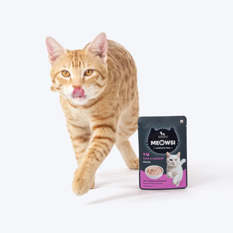 Meowsi Tuna & Chicken Mousse Wet Cat Food Grain-Free 80g