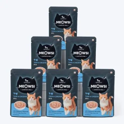Meowsi Tuna & Chicken Pâté Wet Cat Food Grain-Free 80g