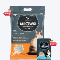 Meowsi Tuna & Shrimp in Broth Wet Cat Food Grain-Free 80g