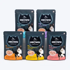 Meowsi Tuna & Shrimp in Broth Wet Cat Food Grain-Free 80g