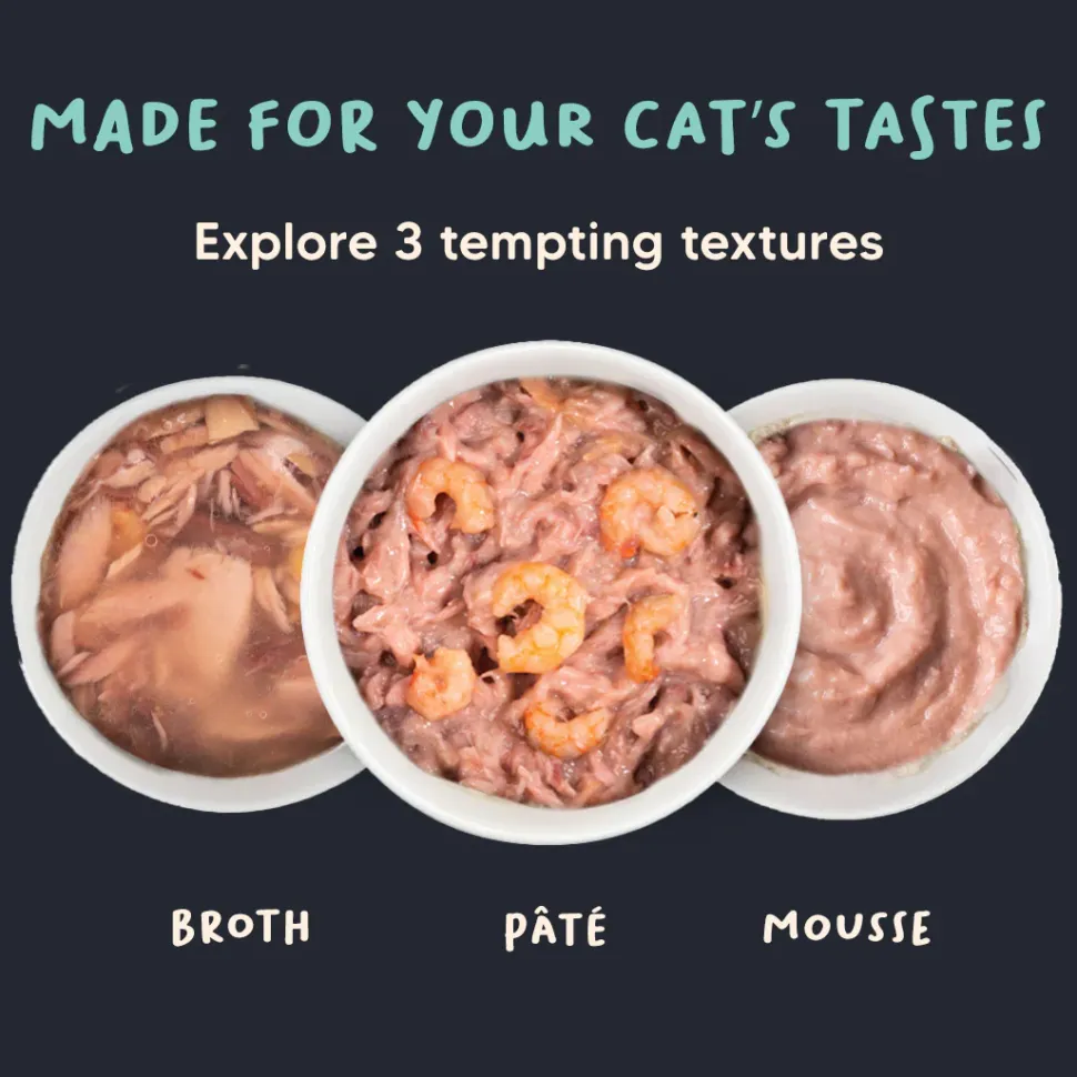 Meowsi Tuna & Shrimp Pate Wet Cat Food Grain-Free 80g