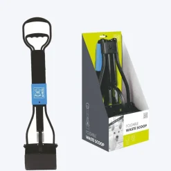 M-Pets Foldable Waste Scoop - Black & Blue - 66x15.5x13.5 cm