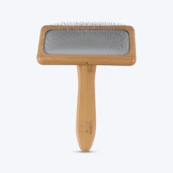 M-Pets Bamboo Slicker Pets Brush - Brown
