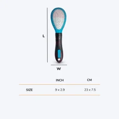 M-Pets Double-Sided Pin Brush for Dogs and Cats -7.5x23 cm