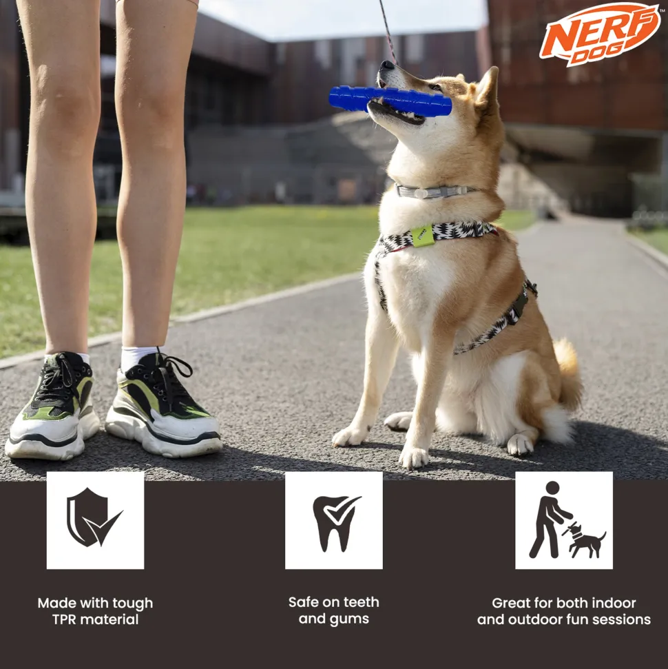 NERF DOG Squeak Stick Interactive Toy For Dog - Blue