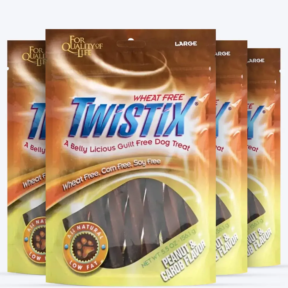 NPIC Twistix Peanut & Carob Dog Treats - 156 g