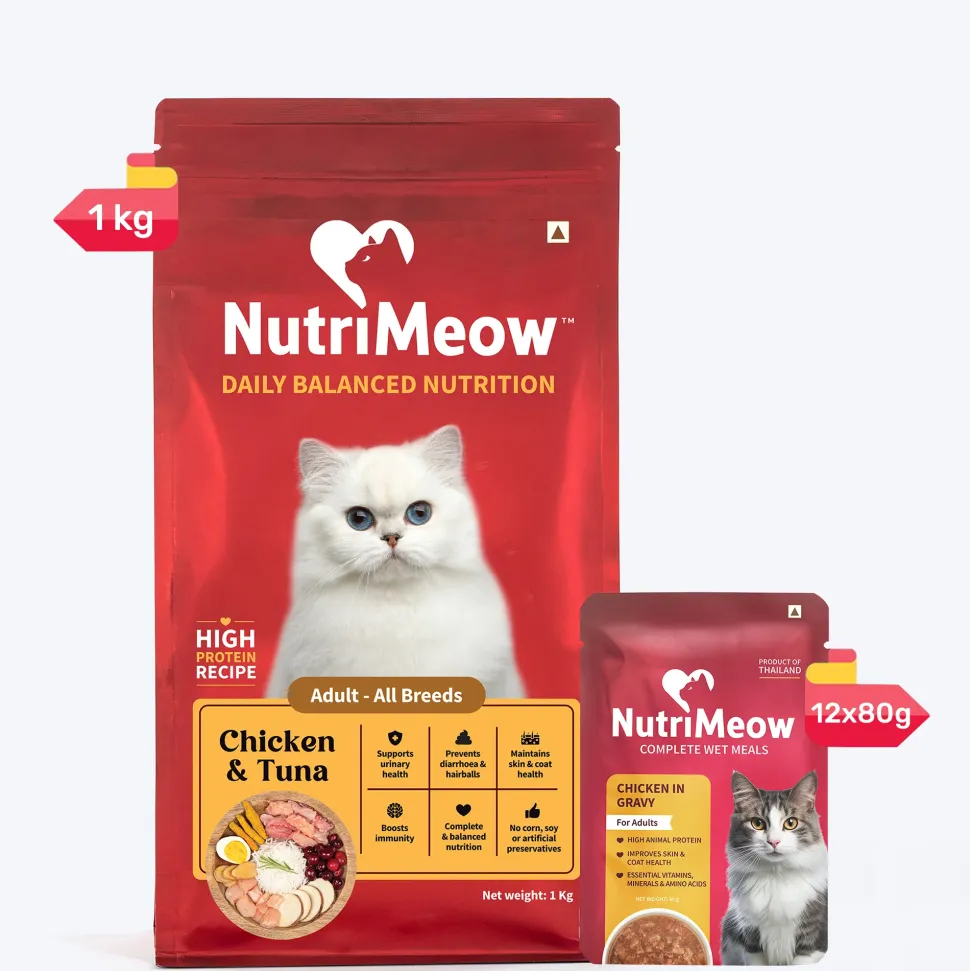 Nutrimeow Chicken & Tuna Dry Food For Adult Cat