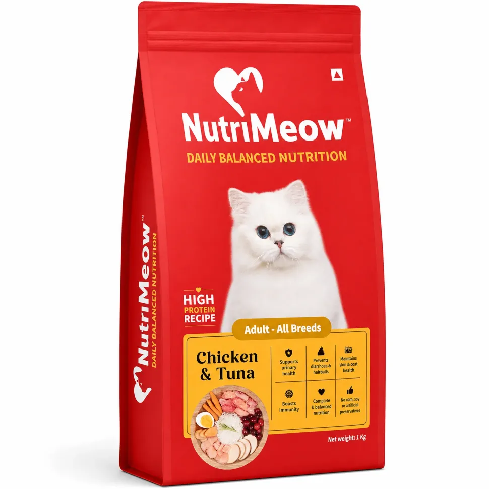 Nutrimeow Chicken & Tuna Dry Food For Adult Cat