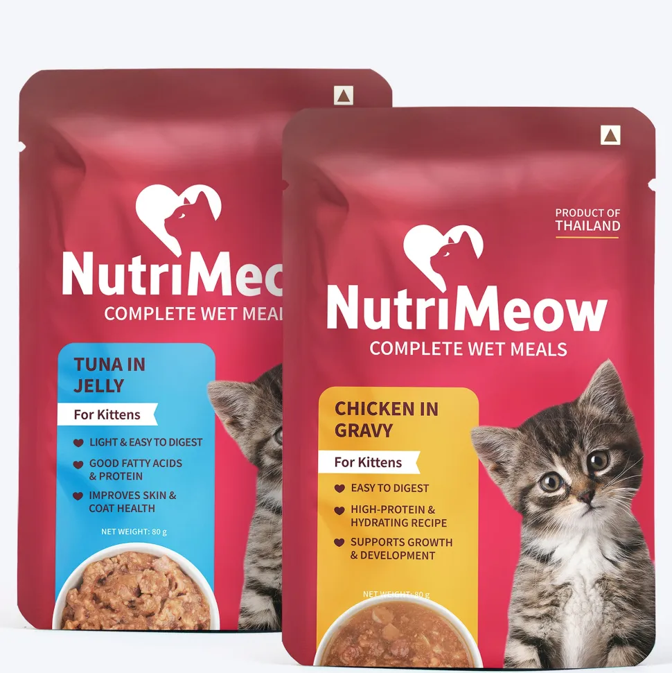 NutriMeow Kitten Food Trial Pack of 2 (80 gm each)
