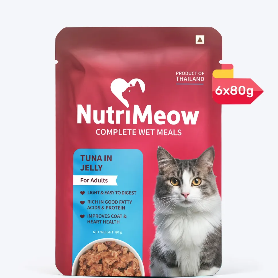 NutriMeow Tuna In Jelly Wet Food For Adult Cat - 80 gm