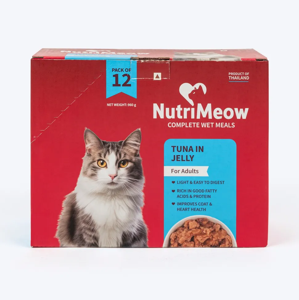 NutriMeow Tuna In Jelly Wet Food For Adult Cat - 80 gm