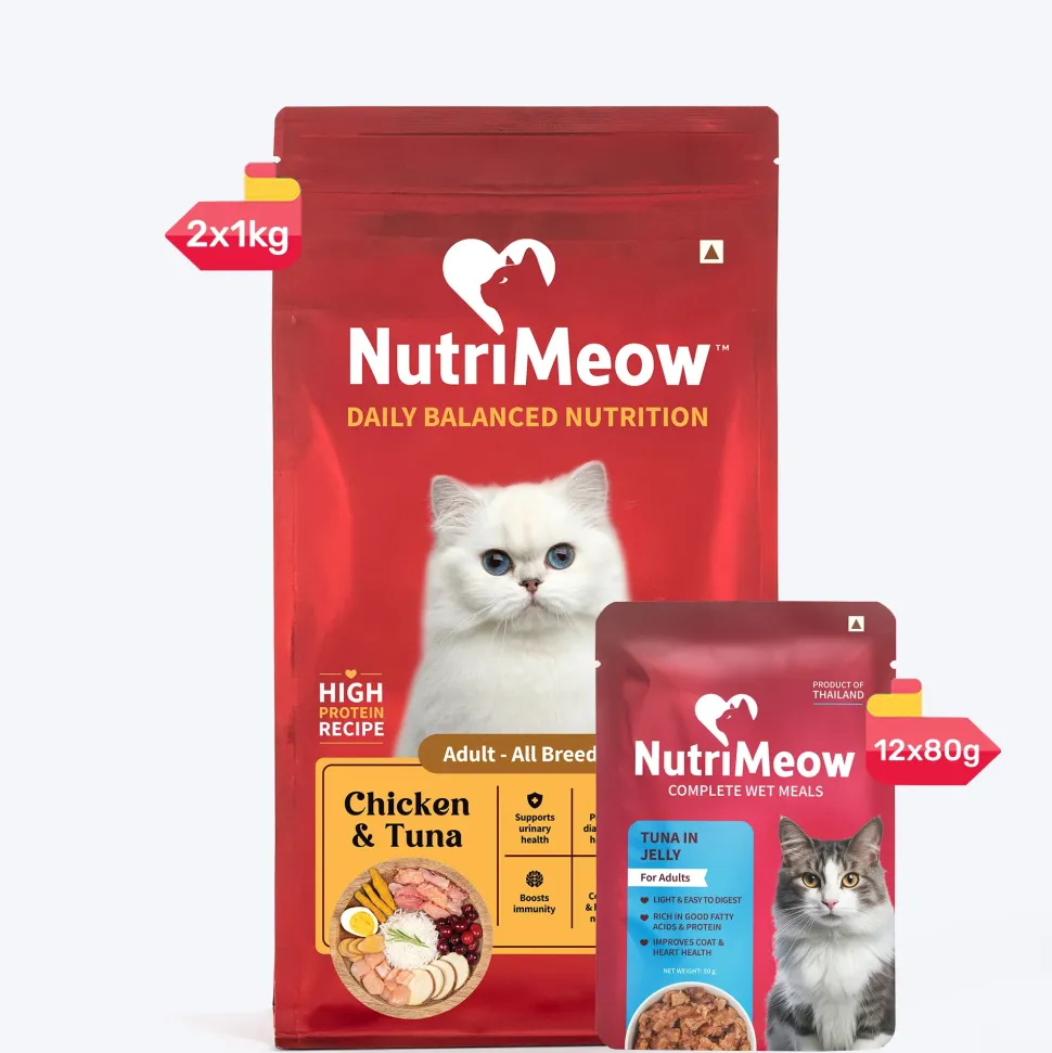 NutriMeow Tuna In Jelly Wet Food For Adult Cat - 80 gm