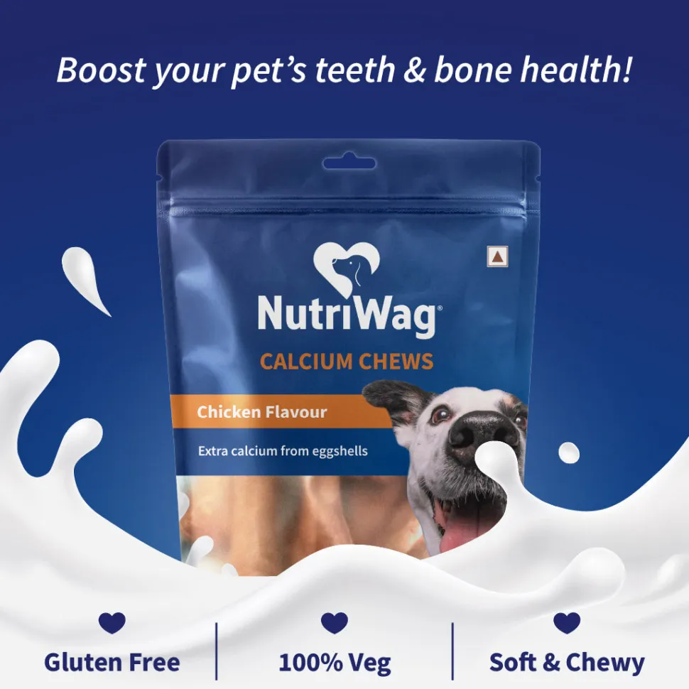 NutriWag Chicken Calcium Chew Bones Treats For Dog