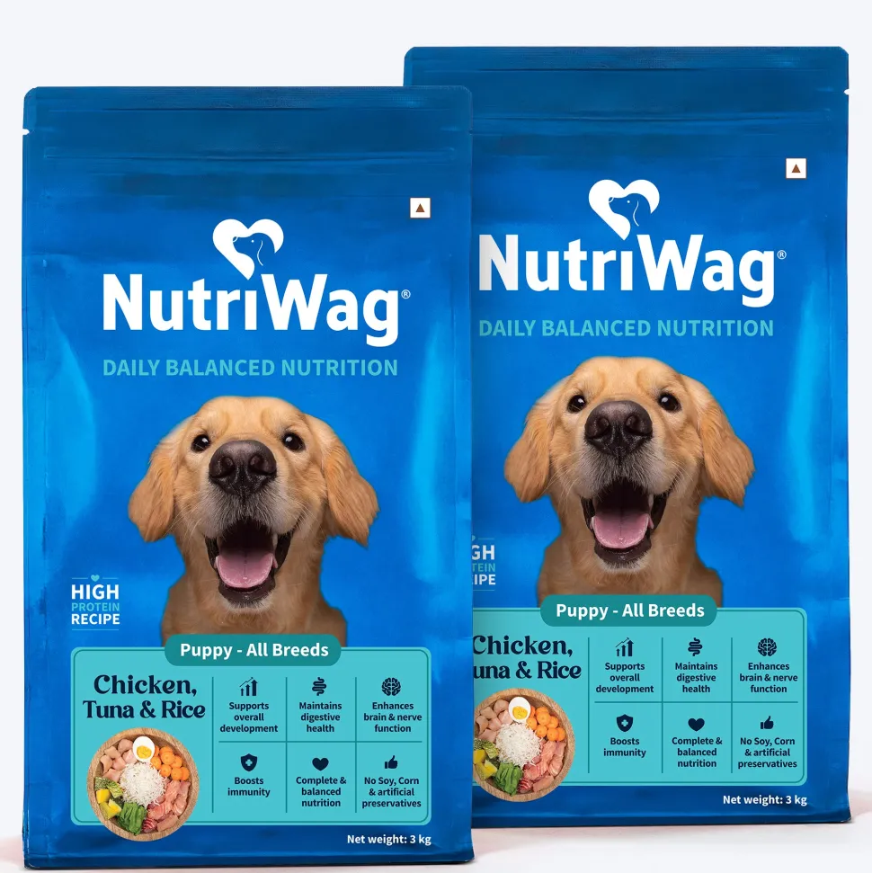 NutriWag Chicken, Tuna & Rice Dry Food For Puppy