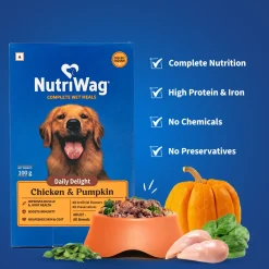 NutriWag Complete Wet Meals With Chicken, Rice & Pumpkin For Dog
