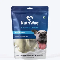 NutriWag Milk Calcium Chew Bones Treats For Dog