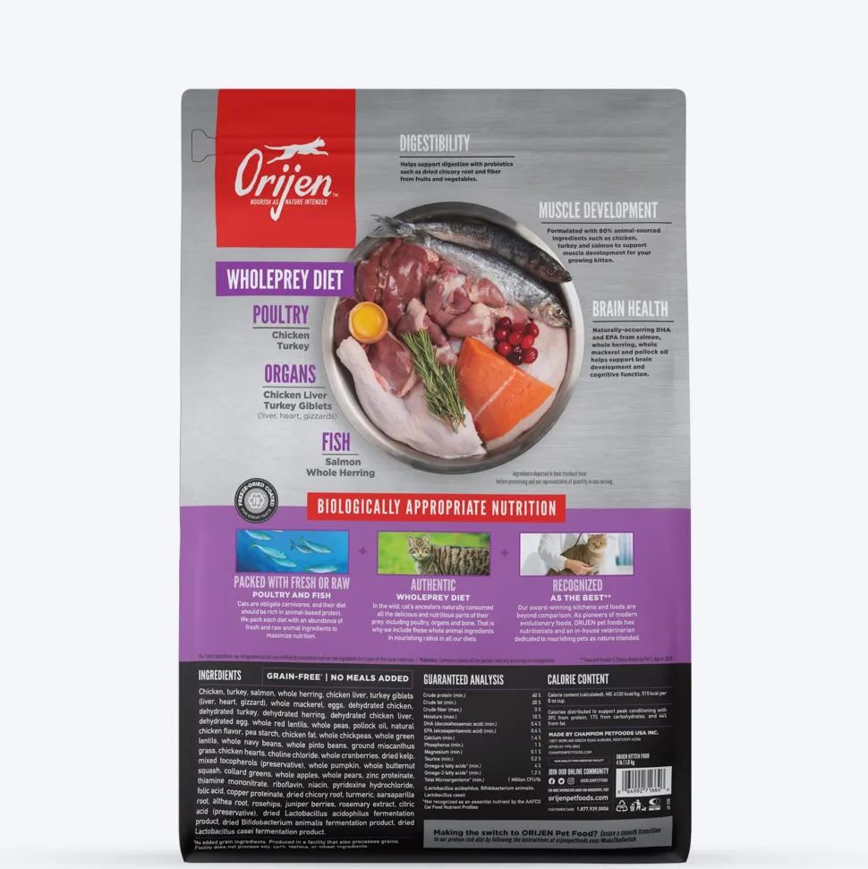 Orijen Biologically Appropriate Nutrition Kitten Dry Food