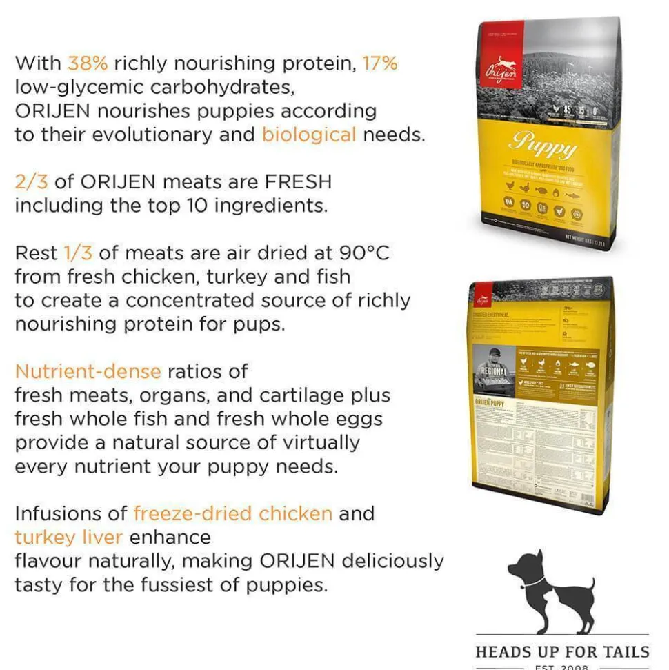 Orijen Grain Free Dry Puppy Food (All Breeds)