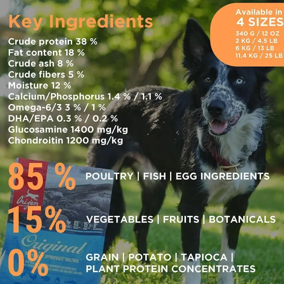 Orijen Original Grain Free Dry Dog Food (All Breeds & Ages)