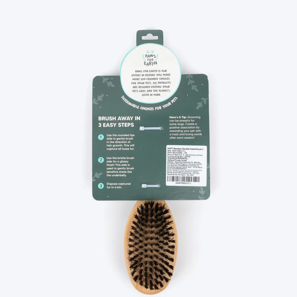 Paws For Earth Bamboo Double Sided Brush For Dogs