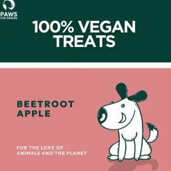 Paws For Greens Vegan Beetroot & Apple Treats For Dog - 100 gm