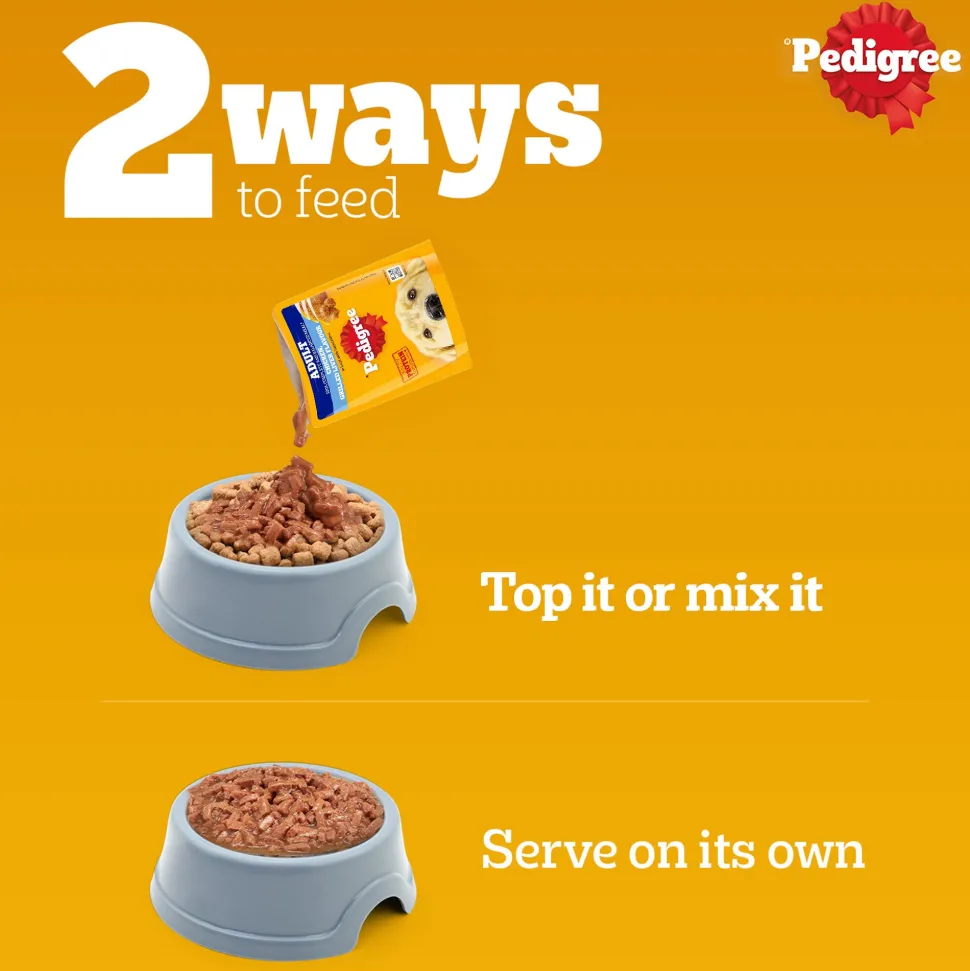 Pedigree Chicken Grilled Liver Flavour In Loaf With Vegetables Adult Dog Wet Food - 70 gm Packs