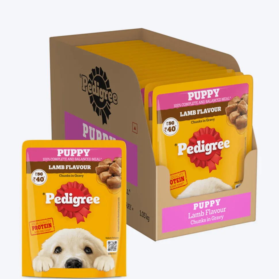 Pedigree Lamb Chunks In Gravy Puppy Wet Food - 70 g
