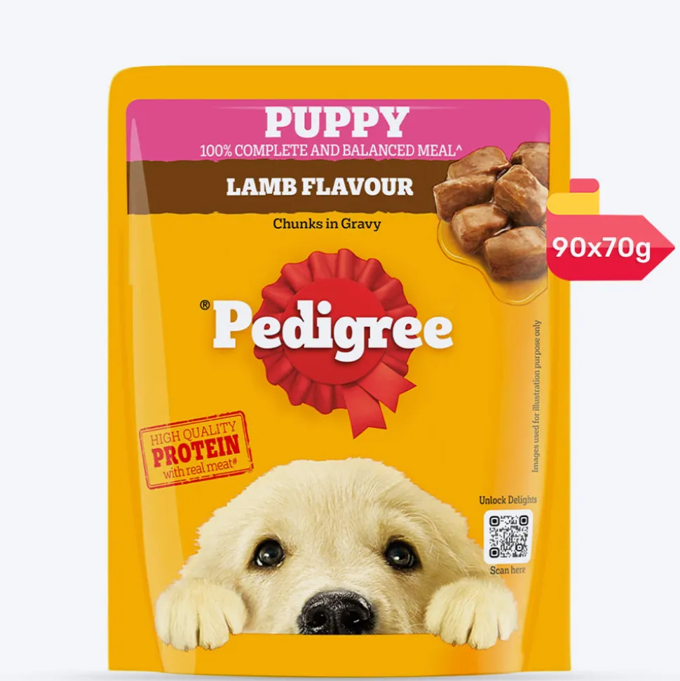 Pedigree Lamb Chunks In Gravy Puppy Wet Food - 70 g