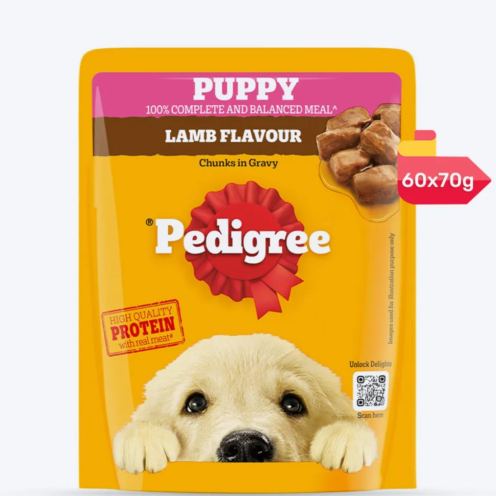 Pedigree Lamb Chunks In Gravy Puppy Wet Food - 70 g