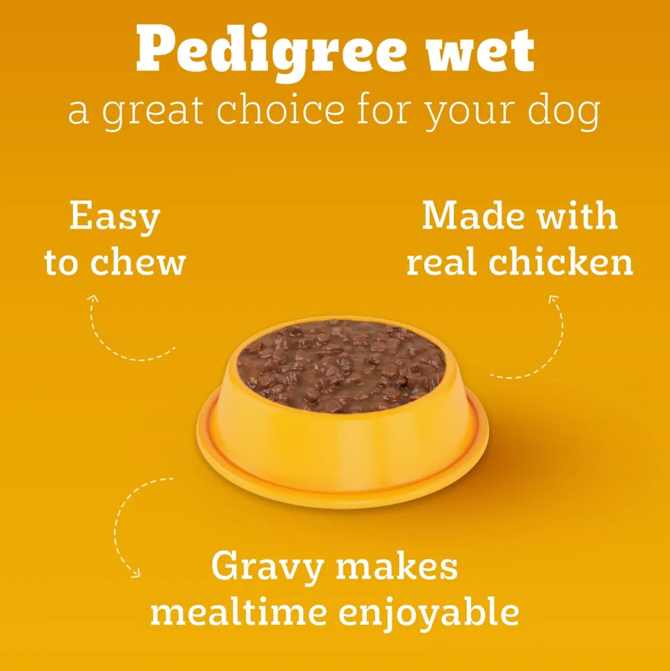 Pedigree Lamb Flavour Chunks In Gravy Puppy Wet Dog Food - 130 g
