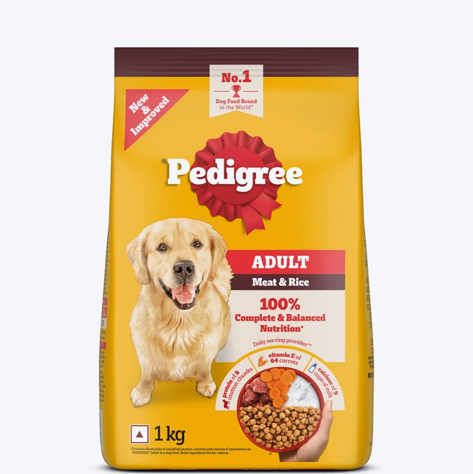 Pedigree Meat & Rice Dry Food For Adult Dog