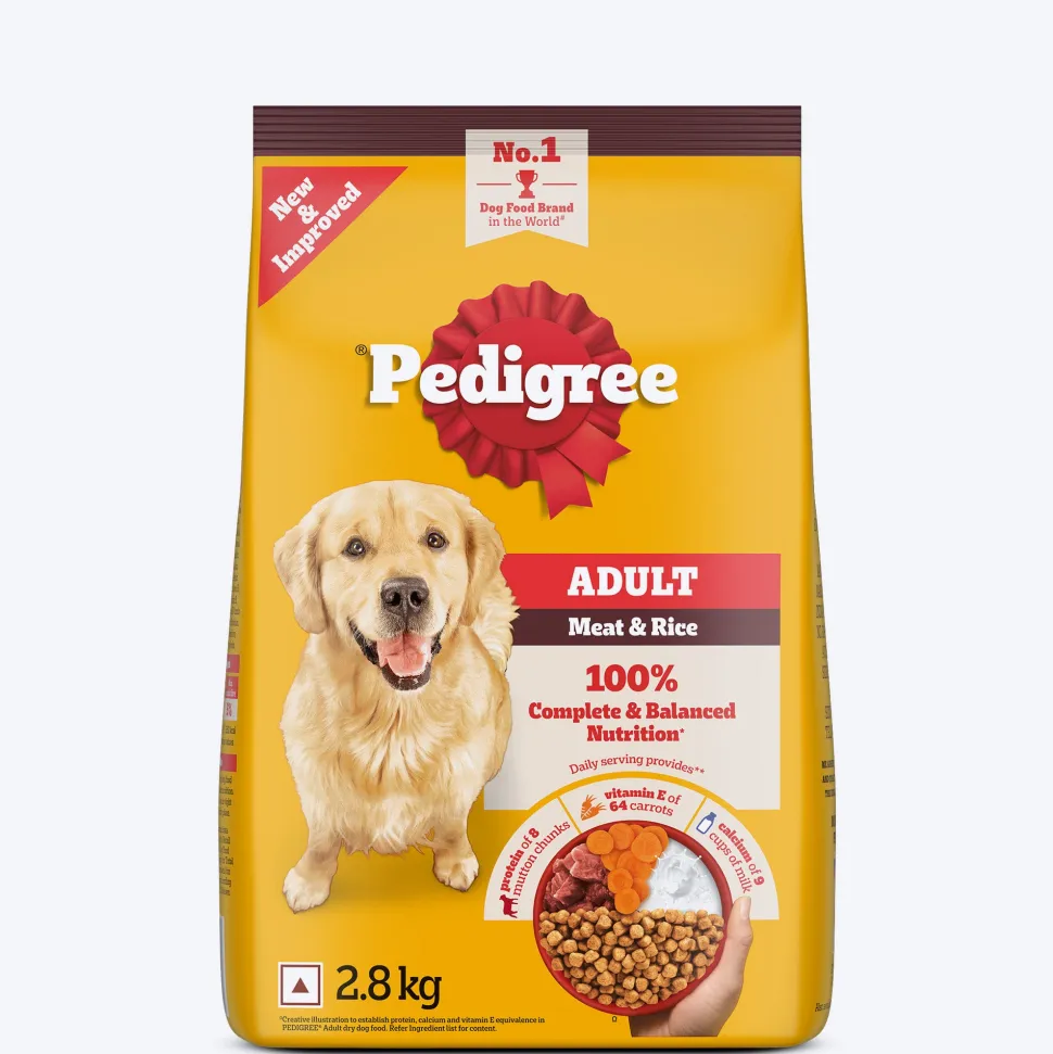 Pedigree Meat & Rice Dry Food For Adult Dog
