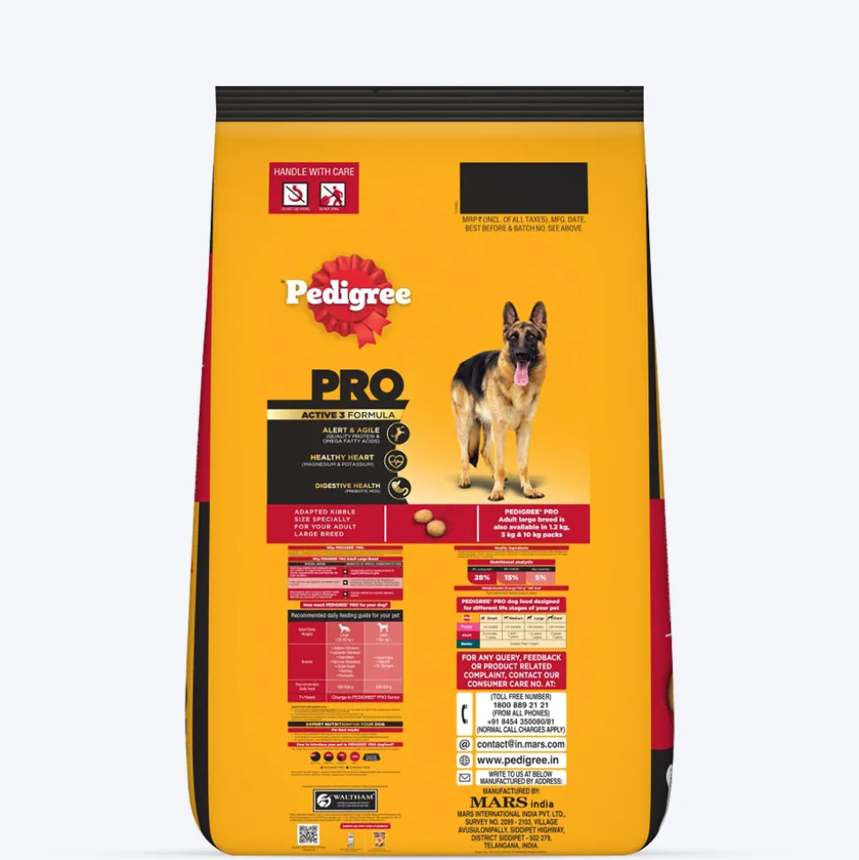 Pedigree PRO Adult Large Breed (18 Months Onwards) Adult Dry Dog Food - (Expert Nutrition)