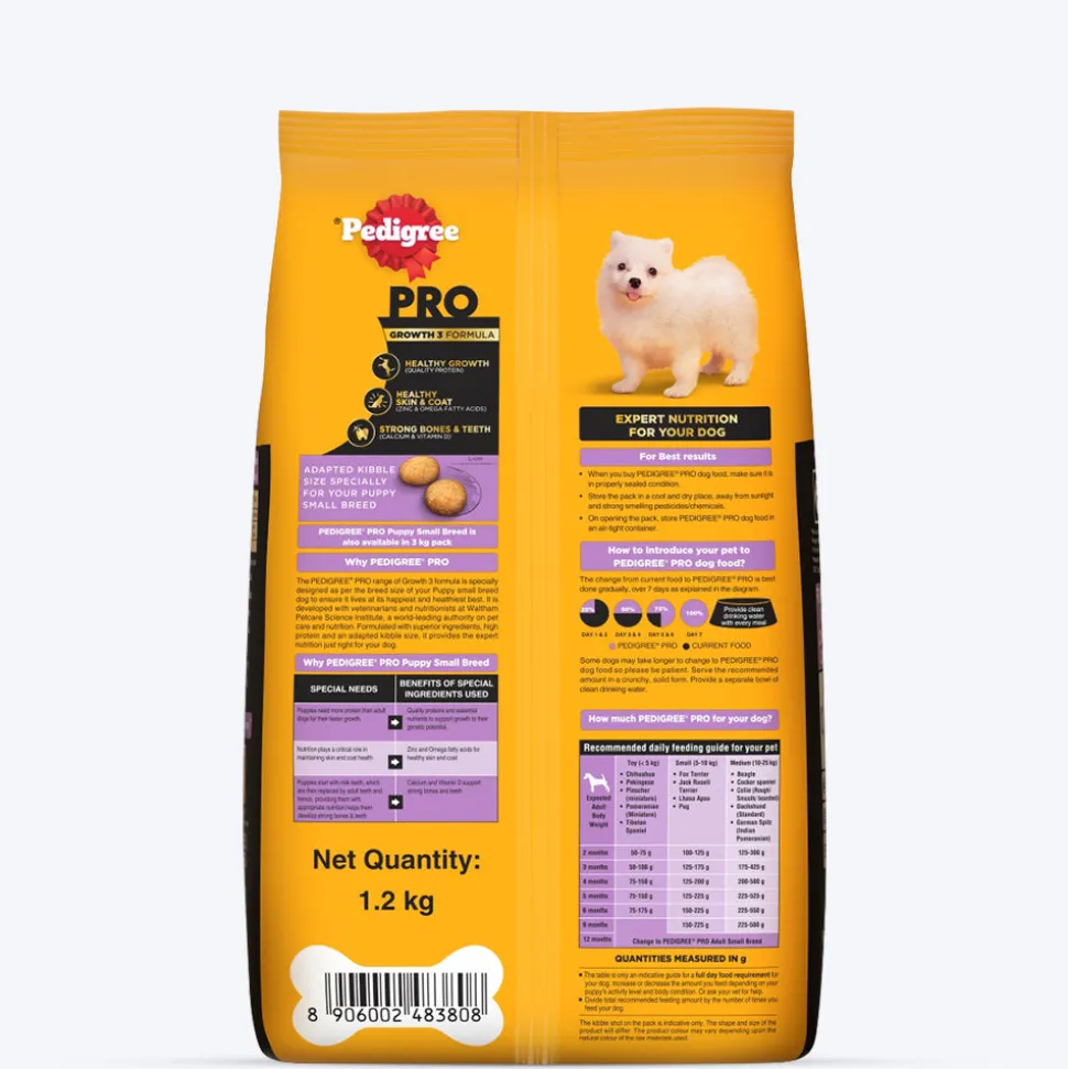 Pedigree PRO Expert Nutrition Small Breed (2-9 Months) Dry Puppy Food