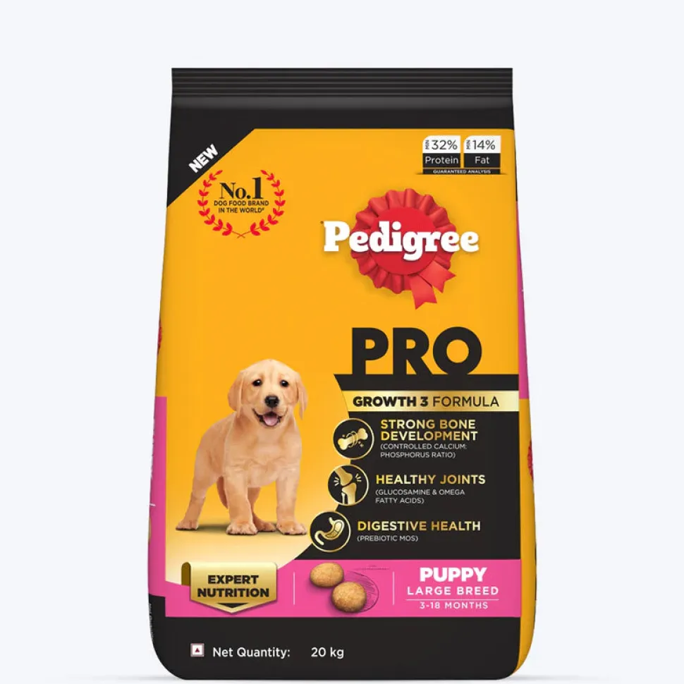Pedigree PRO Expert Nutrition Puppy Large Breed Dry Dog Food (3-18 Months)