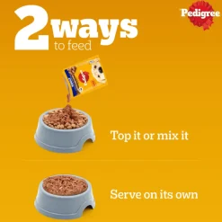 Pedigree Roasted Lamb Flavour Chunks In Gravy Adult Dog Wet Food - 130 g