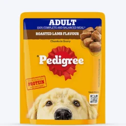 Pedigree Roasted Lamb Flavour Chunks In Gravy Adult Dog Wet Food - 70 gm