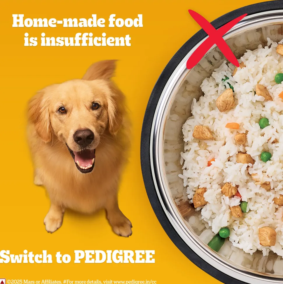 Pedigree 100% Vegetarian Dry Food For Adult Dog & Puppy
