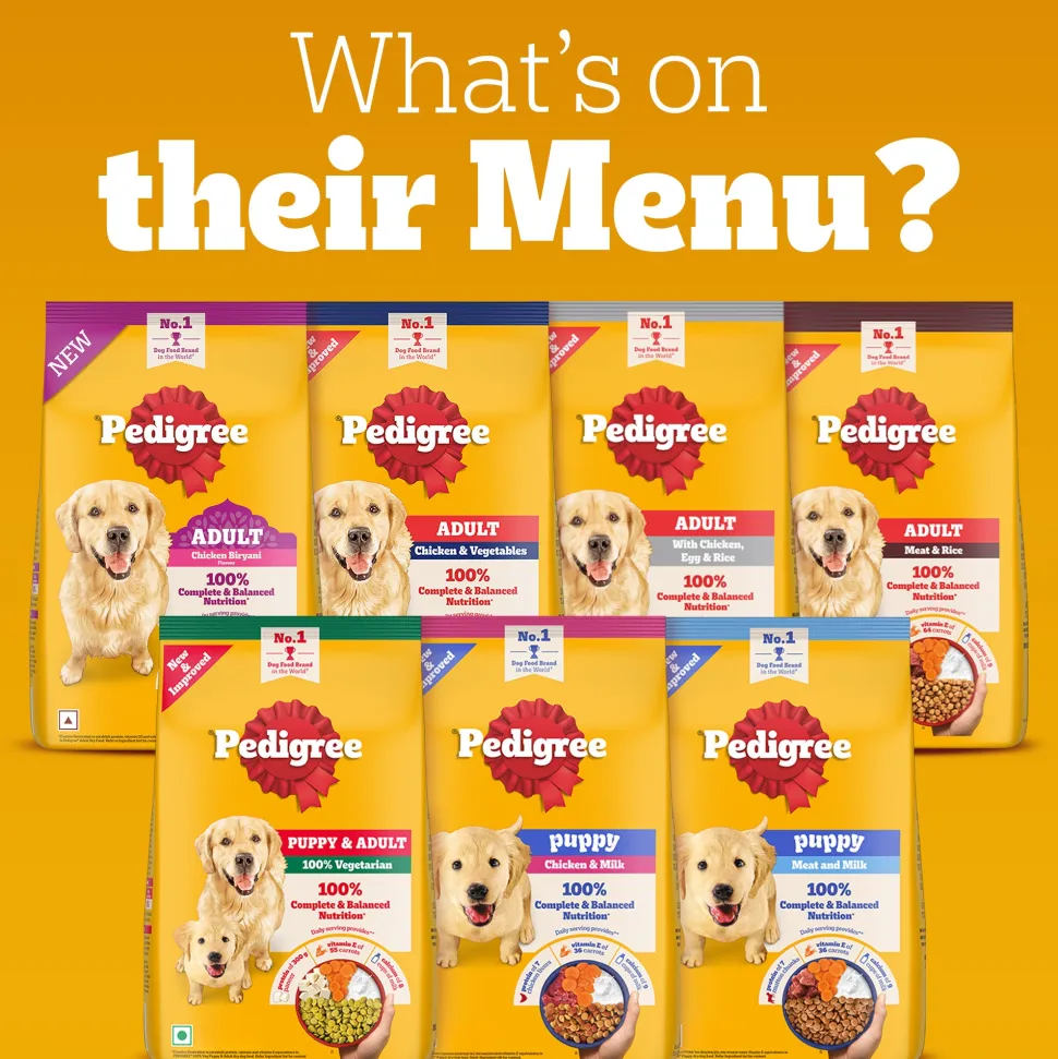 Pedigree 100% Vegetarian Dry Food For Adult Dog & Puppy