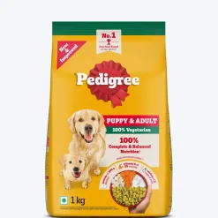 Pedigree 100% Vegetarian Dry Food For Adult Dog & Puppy