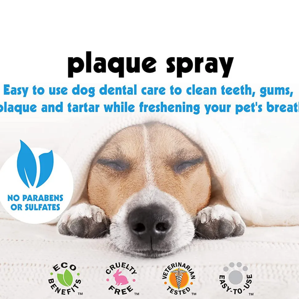 Petkin Plaque Spray - Dental Care Solution for Dogs and Cats - 120 ml