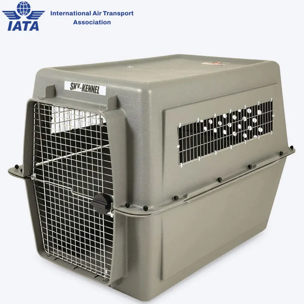 Petmate Sky Kennel Carrier For Dog & Cat - Light Grey